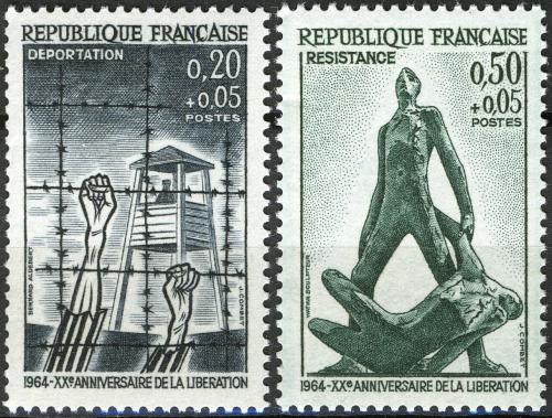 Potov znmky Franczsko 1964 Oslobodenie, 20. vroie Mi# 1463-64