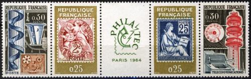 Potov znmky Franczsko 1964 Vstava Philatec Mi# 1467-70 - zvi obrzok