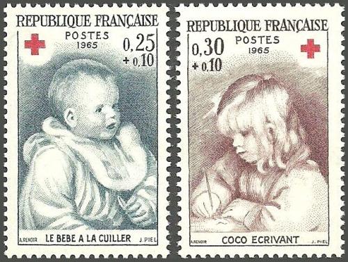Potov znmky Franczsko 1965 erven kr, umenie, Renoir Mi# 1532-33 - zvi obrzok