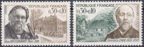 Potov znmky Franczsko 1966 Osobnosti Mi# 1554-55