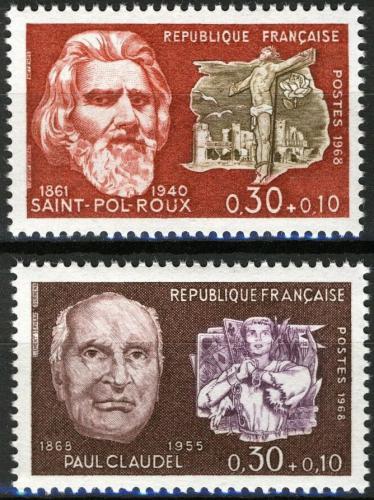 Potov znmky Franczsko 1968 Osobnosti Mi# 1629-30 - zvi obrzok
