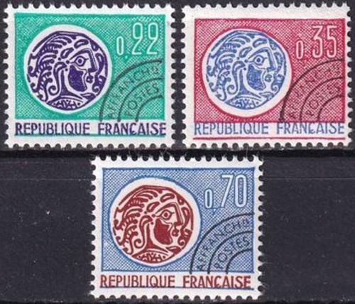 Potov znmky Franczsko 1969 Keltsk mince Mi# 1656-58 Kat 8