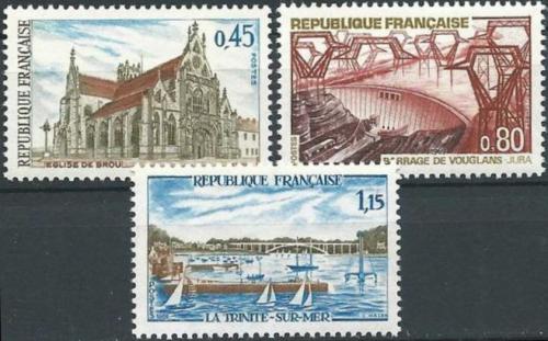 Potov znmky Franczsko 1969 Turistick zaujmavosti Mi# 1651-53
