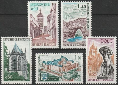 Potov znmky Franczsko 1971 Turistick zaujmavosti Mi# 1756-60 - zvi obrzok