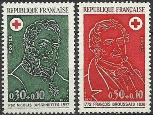 Potov znmky Franczsko 1972 erven kr, osobnosti Mi# 1815-16