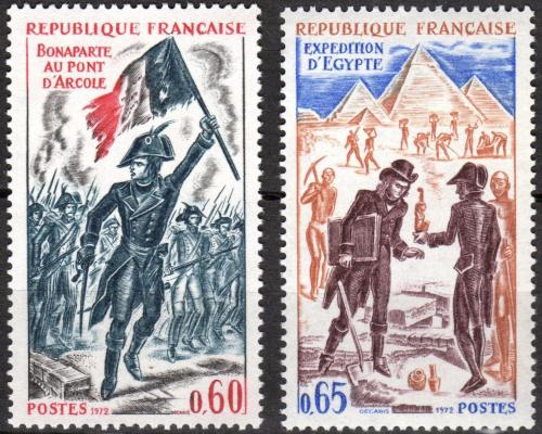 Potovn znmky Francie 1972 Historick udlosti Mi# 1812-13 