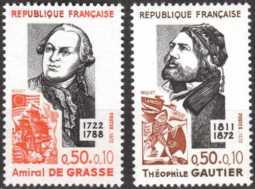 Potov znmky Franczsko 1972 Osobnosti Mi# 1806-07