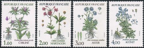 Potov znmky Franczsko 1983 Kvety Mi# 2392-95 Kat 5