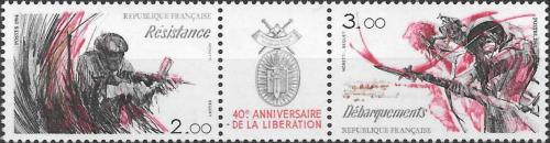 Potov znmky Franczsko 1984 Oslobodenie, 40. vroie Mi# 2444-45