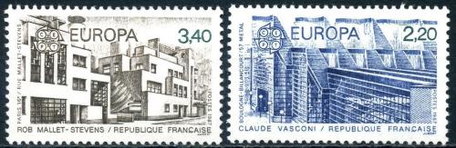 Poštové známky Francúzsko 1987 Európa CEPT, moderní architektura Mi# 2603-04