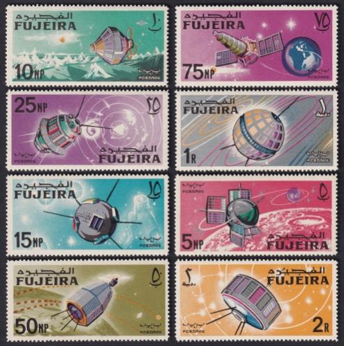 Potov znmky Fudajra 1966 Prieskum vesmru Mi# 70-77