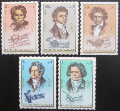 Poštové známky Fudžajra 1971 Ludwig van Beethoven Mi# 732-36