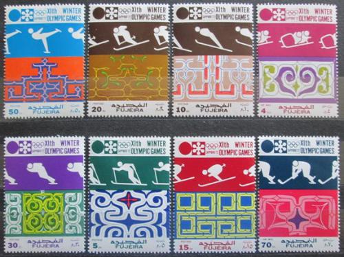 Poštové známky Fudžajra 1971 ZOH Sapporo Mi# 719-26