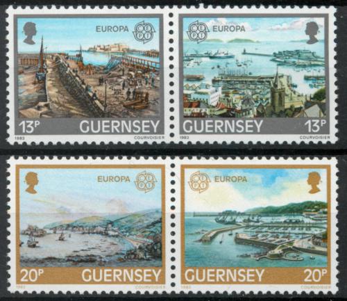 Poštové známky Guernsey 1983 Európa CEPT, velká díla civilizace Mi# 265-68