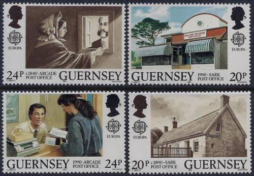 Poštové známky Guernsey 1990 Európa CEPT, pošta Mi# 483-86