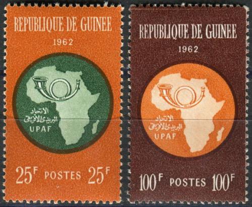 Potov znmky Guinea 1962 Africk potovn unie Mi# 105-06