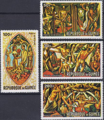 Potov znmky Guinea 1967 Gobelny Mi# 457-60 - zvi obrzok