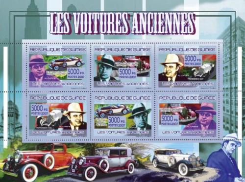Poštové známky Guinea 2007 Historické automobily Mi# 5199-5204 Kat 8.50€