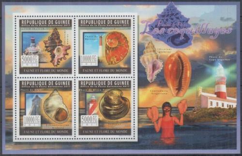 Poštové známky Guinea 2008 Mušle a majáky Mi# 8289-92 Kat 12€