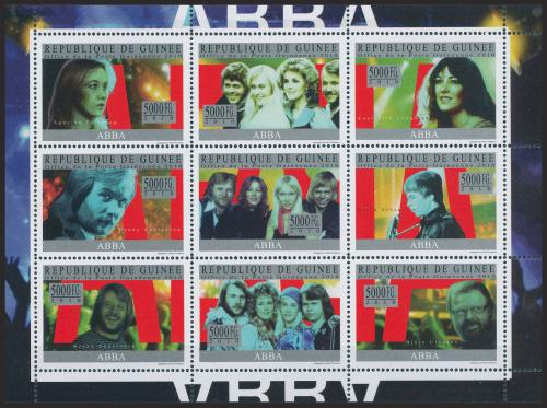 Poštové známky Guinea 2010 ABBA Mi# 7409-17 Kat 18€