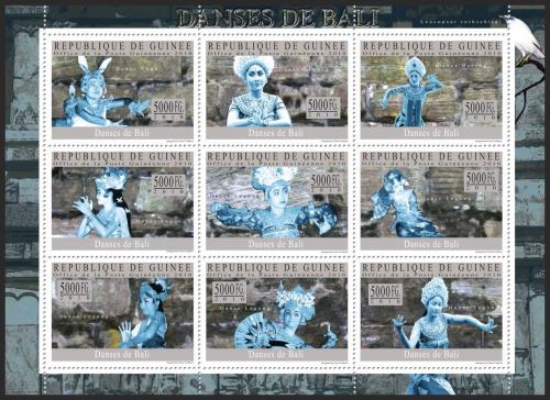 Poštové známky Guinea 2010 Balijský tanec Mi# 7269-77 Kat 18€