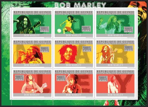 Poštové známky Guinea 2010 Bob Marley Mi# 7379-87 Kat 18€