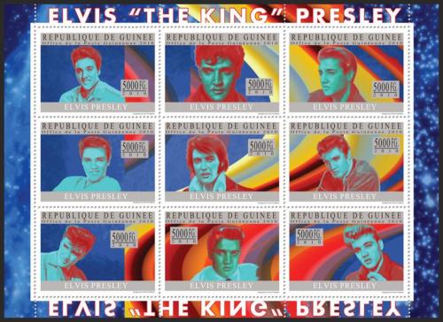 Poštové známky Guinea 2010 Elevys Presley Mi# 7359-67 Kat 18€