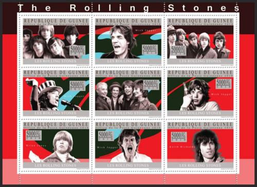 Poštové známky Guinea 2010 The Rolling Stones Mi# 7429-37 Kat 18€