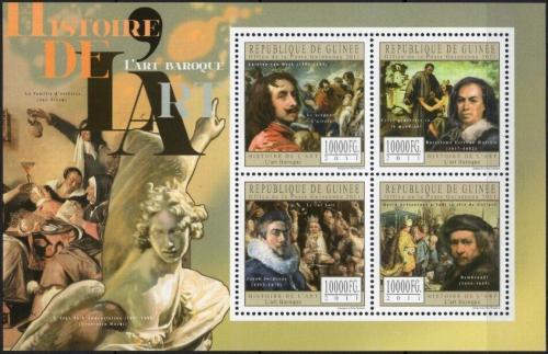 Poštové známky Guinea 2011 Barokní umenie Mi# 8798-8801 Kat 16€