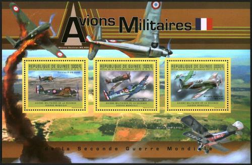 Poštové známky Guinea 2011 Francúzska váleèná letadla Mi# 9045-47 Kat 16€