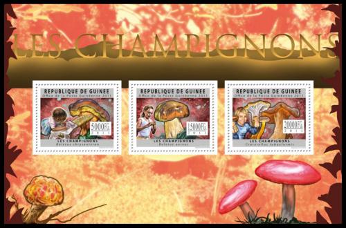 Poštové známky Guinea 2011 Huby Mi# 8858-60 Kat 16€