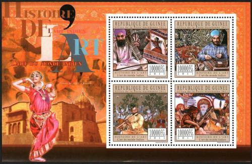 Poštové známky Guinea 2011 Indické umenie Mi# 8782-85 Kat 16€