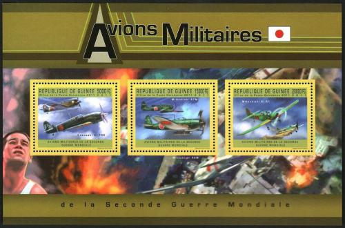 Poštové známky Guinea 2011 Japonská váleèná letadla Mi# 9042-44 Kat 16€
