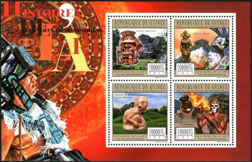 Poštové známky Guinea 2011 Pøedkolumbovské umenie Mi# 8786-89 Kat 16€