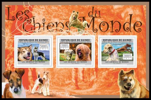 Poštové známky Guinea 2011 Psy Mi# 8912-14 Kat 16€