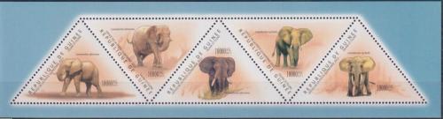 Potov znmky Guinea 2011 Slony Mi# 8686-90 Kat 20