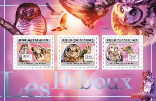 Poštové známky Guinea 2011 Sovy Mi# 8885-87 Kat 16€