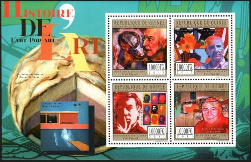 Poštové známky Guinea 2011 Umenie, Pop Art Mi# 8834-37 Kat 16€