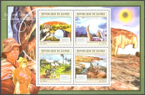 Poštové známky Guinea 2011 Zatmìní Slunce Mi# 8984-87 Kat 16€