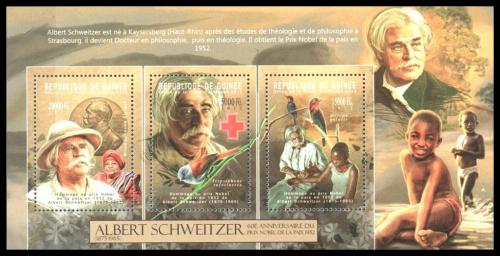 Poštové známky Guinea 2012 Albert Schweitzer Mi# 9336-38 Kat 16€