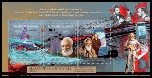 Poštové známky Guinea 2012 Alexander Graham Bell Mi# 9332-34 Kat 16€