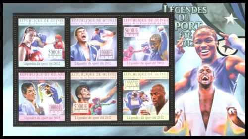 Poštové známky Guinea 2012 Box Mi# 9603-08 Kat 18€