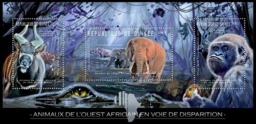 Poštové známky Guinea 2012 Fauna západní Afriky Mi# 9161-63 Kat 10€