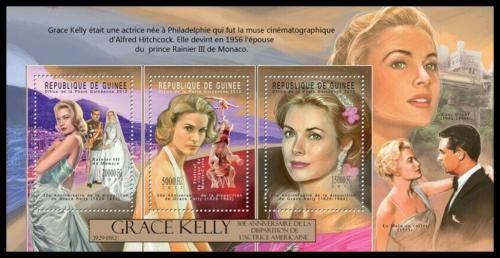 Poštové známky Guinea 2012 Grace Kelly Mi# 9344-46 Kat 16€