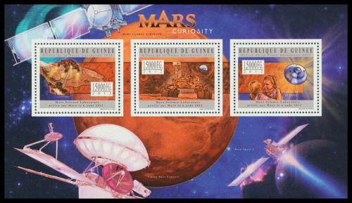 Poštové známky Guinea 2012 Prieskum Marsu Mi# 9440-42 Kat 18€