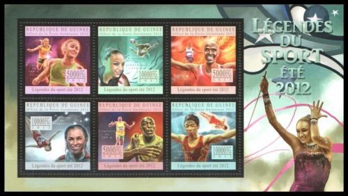 Poštové známky Guinea 2012 Šport Mi# 9627-32 Kat 18€