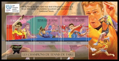 Poštové známky Guinea 2012 Stolný tenis Mi# 9312-14 Bogen Kat 16€