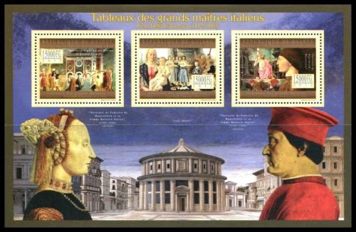 Poštové známky Guinea 2012 Umenie, Piero della Francesca Mi# 9651-53 Kat 18€