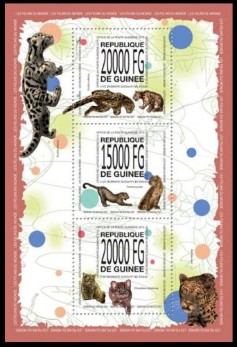 Poštové známky Guinea 2013 Maèkovité šelmy Mi# 10101-03 Kat 22€