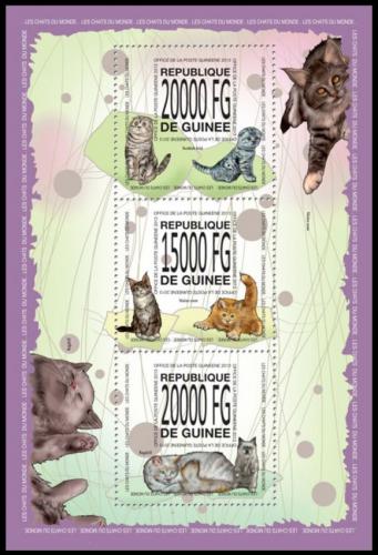 Poštové známky Guinea 2013 Maèky Mi# 10105-07 Kat 22€